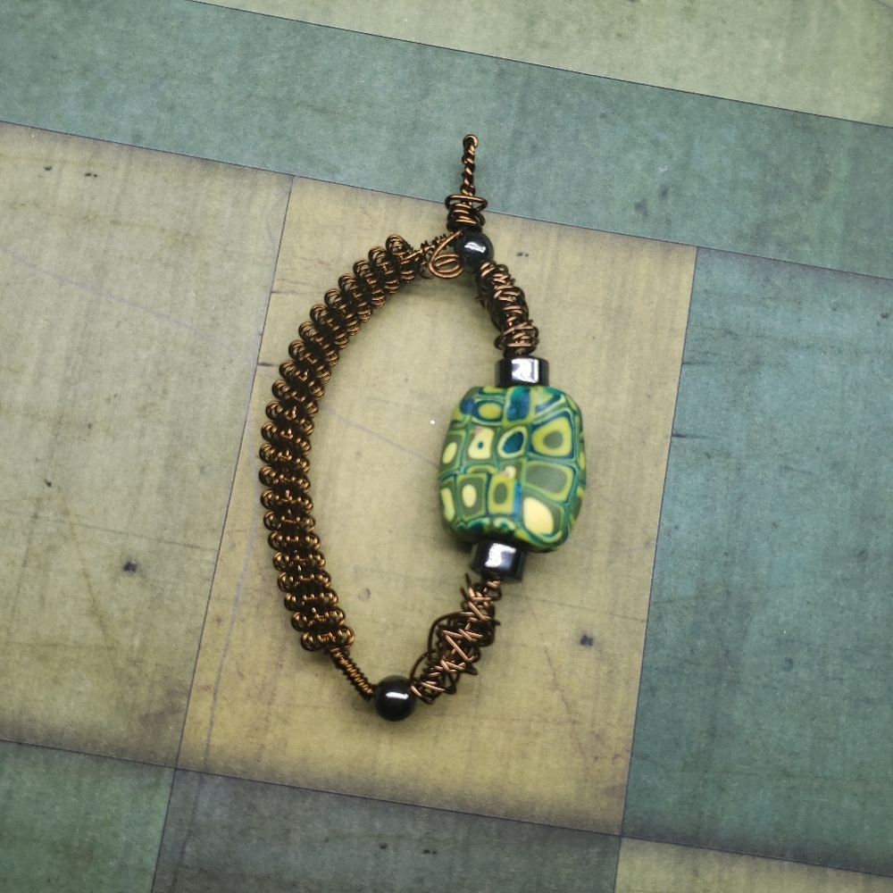 Wire wrapped pendant - Picture 4 of 5